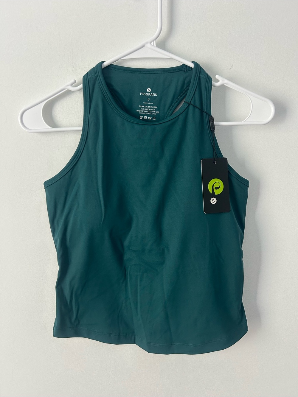 Pinspark Women's Teal Athletic Tank Top